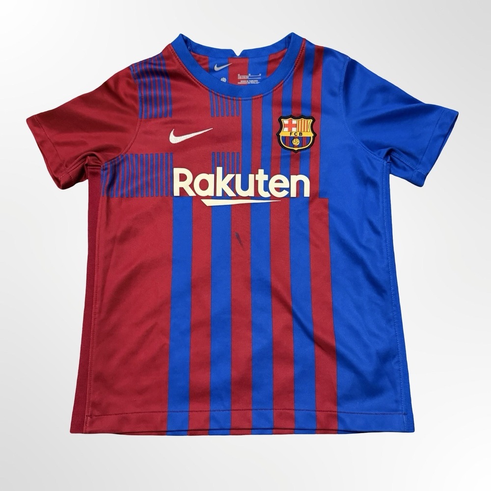 Nike FC Barcelona Luis Suarez #9 Youth Boys Soccer Jersey Size M 110-116